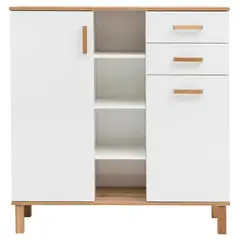 TU MESITA - Alacena para cocina 2 puertas 2 cajones Fátima color BlancoHaya
