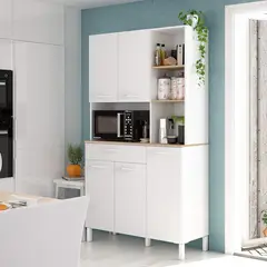 TU MESITA - Mueble para Microondas Anastasia color Blanco