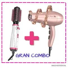 GAMA - Combo Secadora Keration+Cepillo Secador New Turbo Anti-frizz