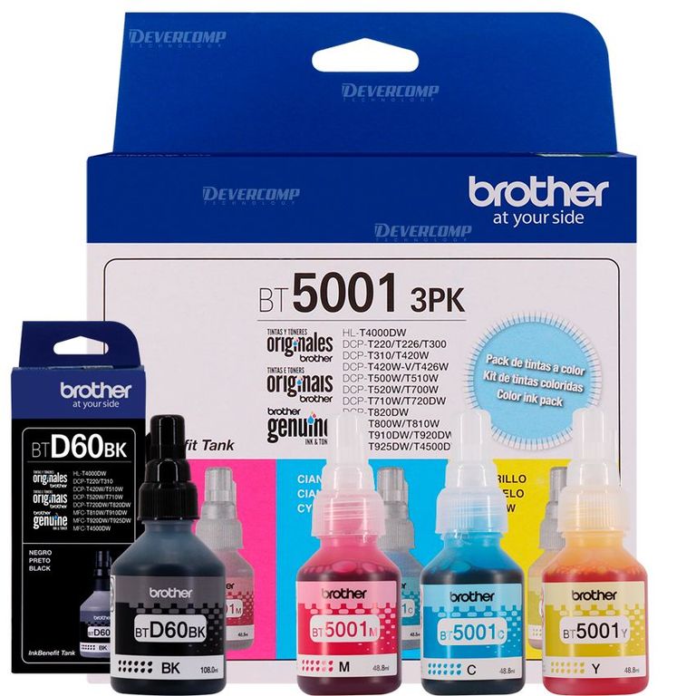 Pack de Tintas BT5001 3PK + BTD60BK
