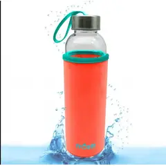 GENERICO - Tomatodo De Vidrio Con Forro Naranja