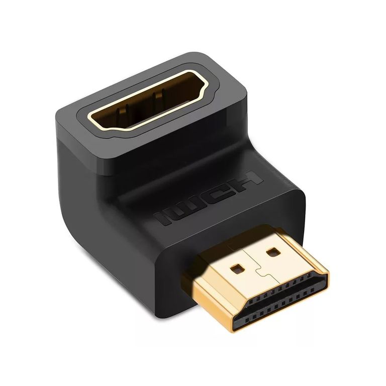 Adaptador Union Hdmi a Hdmi Hembra Acople 1080p Codo Extiende