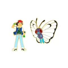 POKEMON - Ash & Butterfree Enamel Pin Set