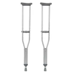 GENERICO - Muletas aluminio 1 par Gris Talla L