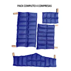 GENERICO - Compresas semillas terapia Azul Pack x 4 compresas