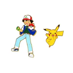 POKEMON - Ash and Pikachu Enamel Pin Set
