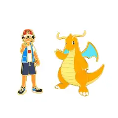 POKEMON - Ash & Dragonite Enamel Pin Set