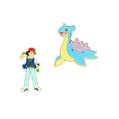 POKEMON - Ash and Lapras Enamel Pin Set