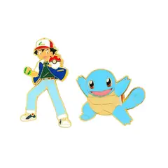 POKEMON - Ash and Squirtle Enamel Pin Set