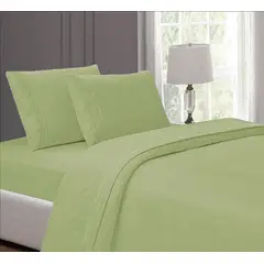 CASATEX - Juego de sabanas Queen 100% algodón con bordado