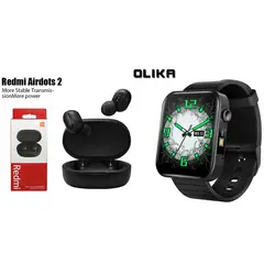 XIAOMI - Olika T68 Smartwatch+Xiaomi Redmi Airdots2 Audífonos In-Ear Bluetooth