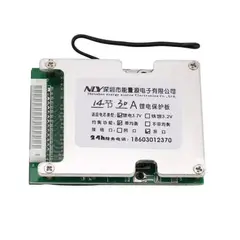 GENERICO - Circuito de Proteccion BMS 14S 58V 30A 1500W Para Li-ion