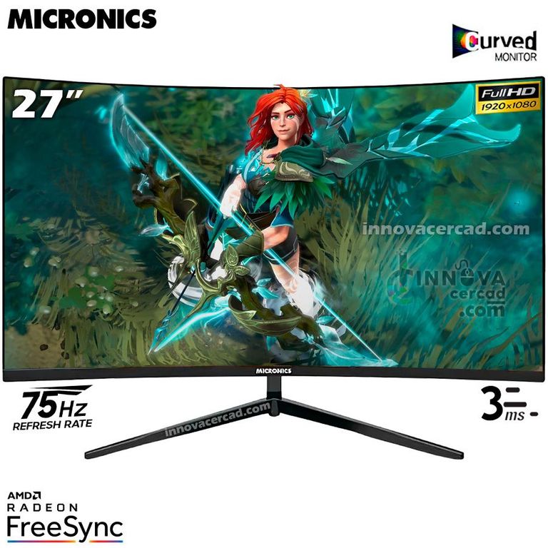 MONITOR LED 27 DG27FC GAMING CURVO 3MS 75HZ FHD