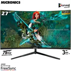 MICRONICS - MONITOR LED 27 DG27FC GAMING CURVO 3MS 75HZ FHD