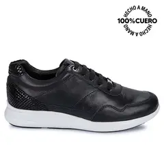 Viale - Zapatilla Casual ALE-2454 Negro Cuero