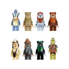 GENERICO - Space Wars Minifigs Mini Figuras De Brinquedo Ewok Ewoks