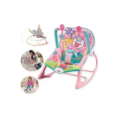 GENERICO - Silla Mecedora para Bebe Rosada Safari