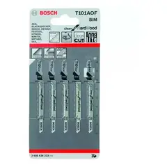 Bosch - Hoja de sierra de calar t101aofx5 hss madera dura