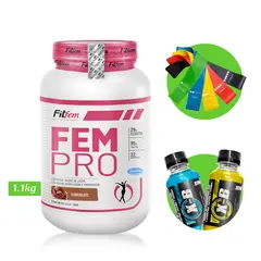 FITFEM - FEM PRO 1KG PROTEÍNA Chocolate + REGALOS