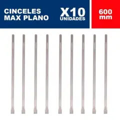 BOSCH - Cincel plano sds-max eco 25x600 mm x10 un
