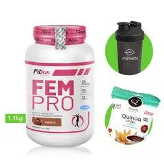 FITFEM - FEM PRO 1KG PROTEÍNA Chocolate + REGALOS