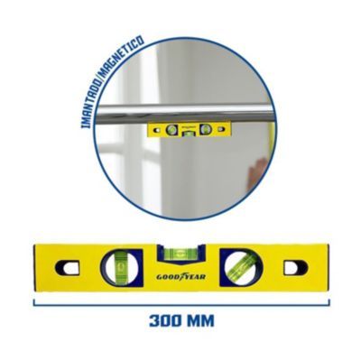 Nivel magnético imantado 300 mm crv