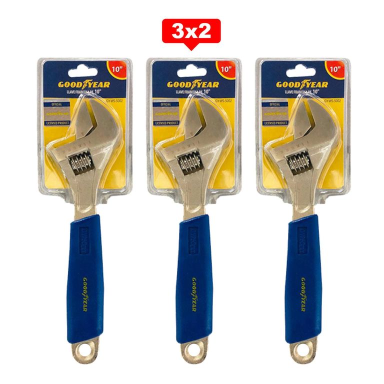 Llave Francesa Ajustable de 10 pulgadas 3X2
