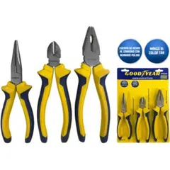 Goodyear - Set alicates corte pela cable 3 piezas