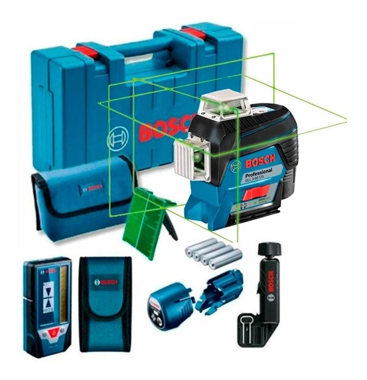 Nivel Láser Verde GLL 3-80 CG 360° Bluetooth Receptor
