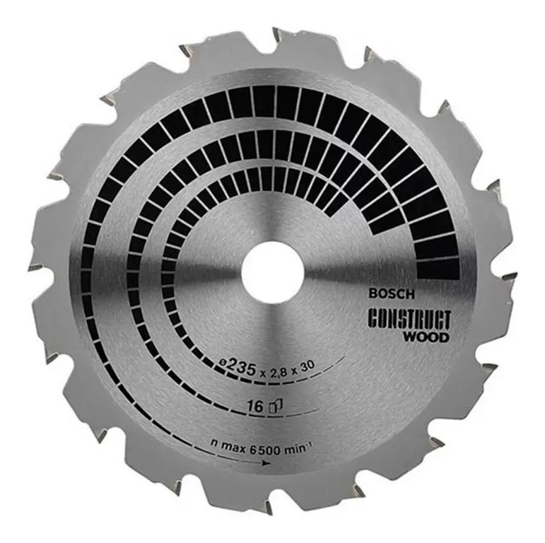 Disco Sierra Circular Construct Wood 9 1/4" x 16D
