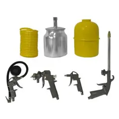 KAMASA - Kit de Pistola para Pintar 5 Piezas KM1973