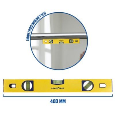 Nivel magnetico imantado 400 mm crv