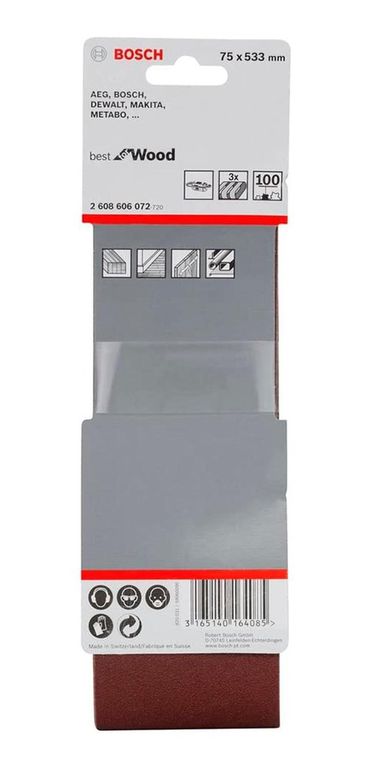 Lija de Banda 3"X21" Gr.100 X3U Best for Wood