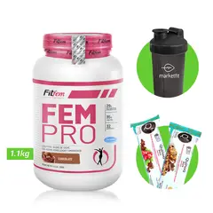 FITFEM - FEM PRO 1KG PROTEÍNA Chocolate + REGALOS