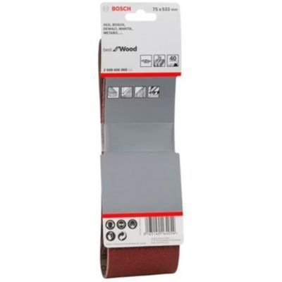 Lija de Banda 3"X21" Gr 40 x3 Unidades Best for Wood