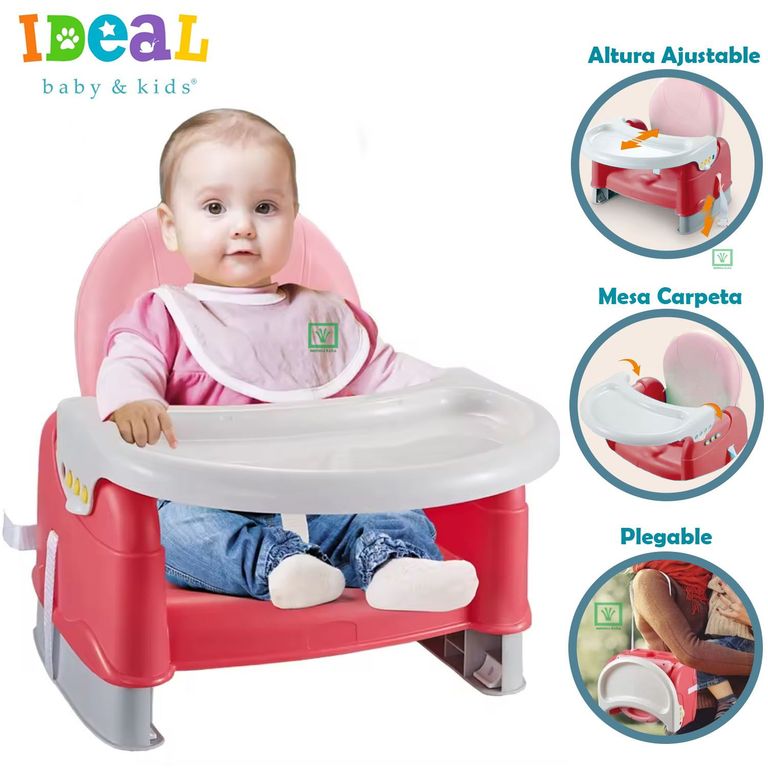 Mesa de Comer Portatil Plegable Rosado