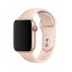 GENERICO - Correa para Apple Watch 42m 44mm 45mm de Silicona Rosa