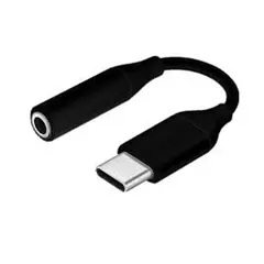 GENERICO - Adaptador para Samsung Tipo c a Jack Audio 35mm negro