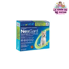 NEXGARD - Antipulgas Spectra de 7.5 - 15 kg x 3 tabletas