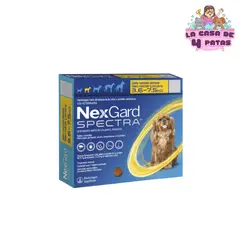 NEXGARD - Antipulgas Spectra de 3.5 -7.5 kg x 3 tabletas