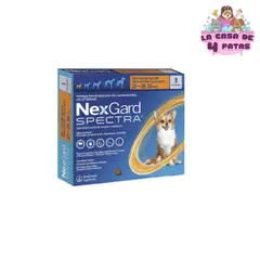 NEXGARD - Antipulgas Spectra de 2.5-3.5 x 3 tabletas