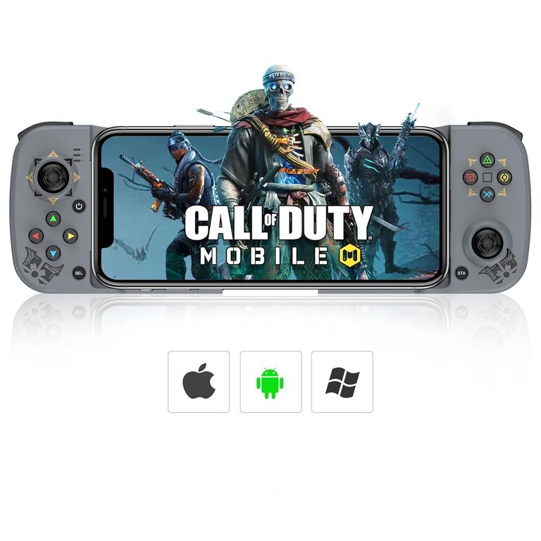 Gamepad BSP D3 Mando Celular Android iOs Multiplataforma Gris
