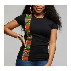 42AROZINA - Jersey de manga corta cuello redondo camiseta holgada informal