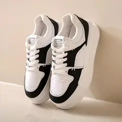 GENERICO - Zapatillas de deporte blancas gruesas con plataforma para mujer