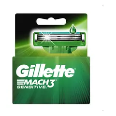 GILLETTE - Cartuchos para Afeitar Mach3 Sensitve 2 unidades