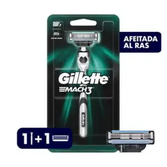 GILLETTE - Máquina para Afeitar Mach3 Recargable + Cartucho