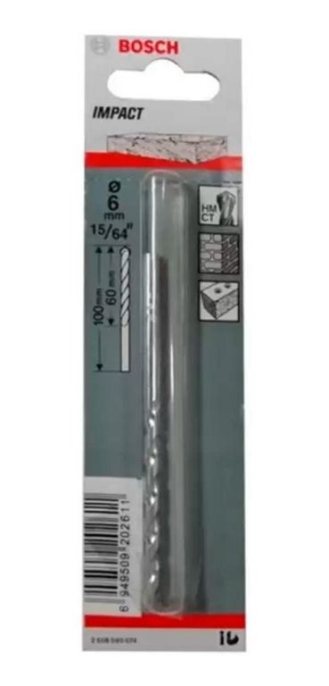 Broca para Concreto Impact CYL-1 6.0 X 100 mm