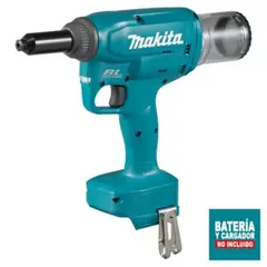 MAKITA - Remachadora 18v 10,000 N 2.4 - 4.8 mm BL Sin Batería
