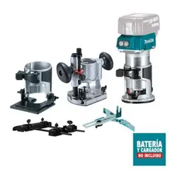 MAKITA - Ruteadora DRT50ZJX9 18V Brushless Con 3 Bases (Baretool)