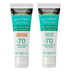 NEUTROGENA - Pack Derm Care Bloqueador Piel Morena + Sin Color